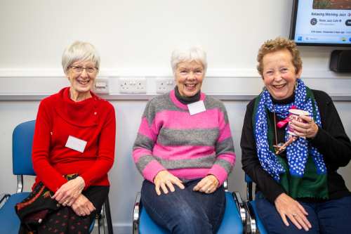 A picture of three women in our Education Centre